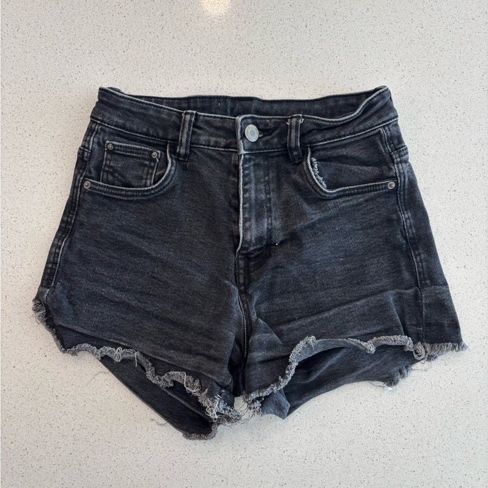 Zara Black Jean Shorts